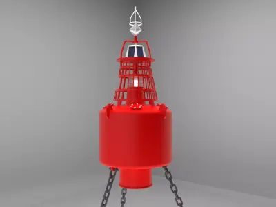 Buoy for ship coordination 3D model