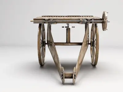 old Gatling  3D model