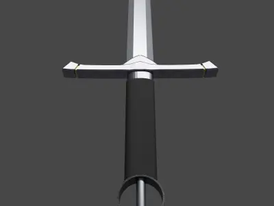 Irish Sword Low-poly 3D model