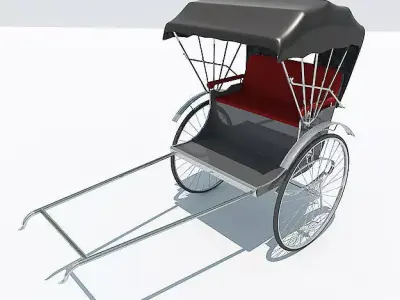 Rickshaw 3D model buy