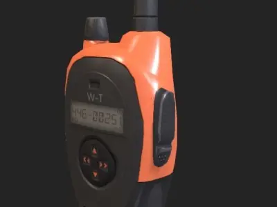Walkie talkie Low-poly 3D model get