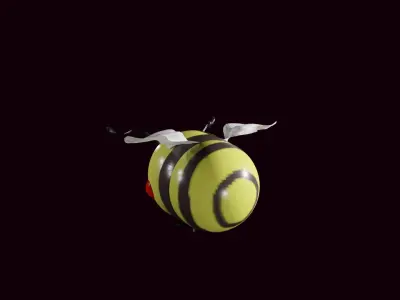 Cartoon Bee 3D model buy