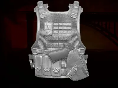 Battle Strike Kit 3D printable files for action figures 3D print model