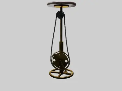 Industrial Bar Chair 3D model purchase