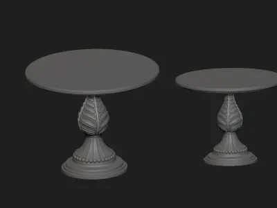 vintage table 1 Low-poly 3D model