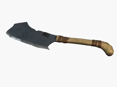Fantasy ax Low-poly 3D model purchase