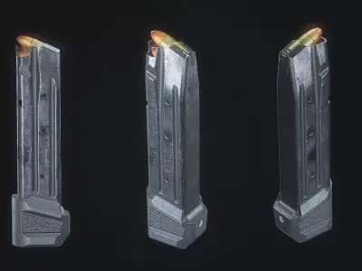 Magazin SIG Sauer 9mm Low-poly 3D model
