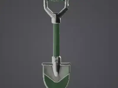 Sci-Fi Cybernetic Power Shovel Low-poly 3D model