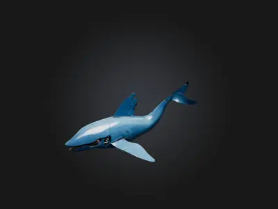 RoboWhale Model Low-poly 3D model