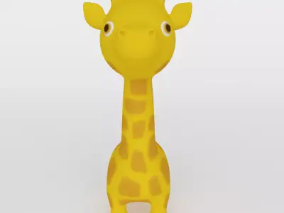 Giraffe toy Low-poly 3D model purchase