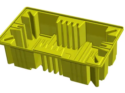 PLASTIC TRAY - BUND PALLET FOR 2 X 1000LTR  3D model