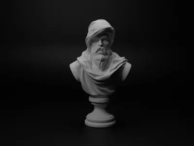 Desert Warrior Bust Chess 3D print model order