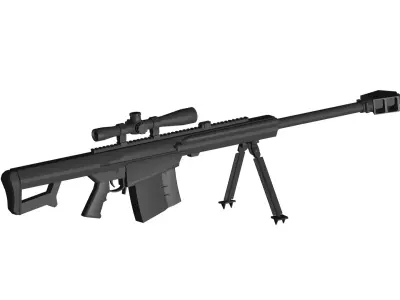 Barrett XM109 AMPR 3D model