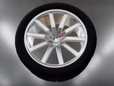 Wheel Free 3D model V3