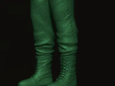 Lowpoly Military Figure 3D model