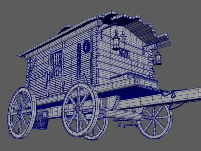 Carriage 3D model shop