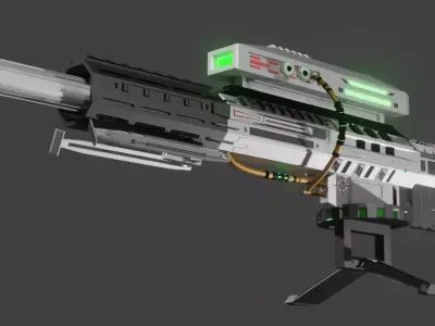 Futuristic Remote Sniper 3D model