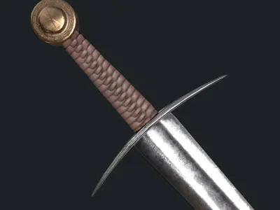 Sword asset Low-poly 3D model purchase