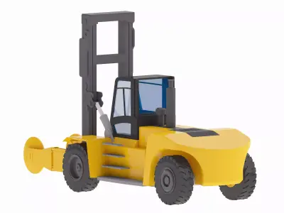 Forklift Truck Hy 32-12 Low-poly 3D model