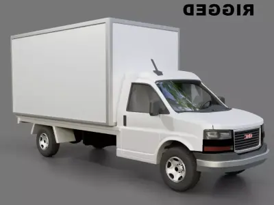 Gmc Savana Cutaway Free low-poly 3D model