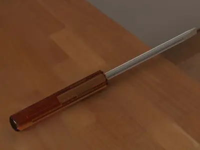 Screw Driver Free 3D model buy