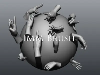 12 Female Hands vol2 3D model purchase