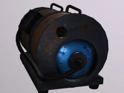 Smoke Machine Low-poly 3D model purchase
