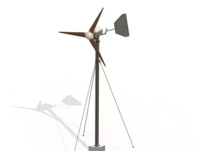 Wind Turbine Project Free 3D model