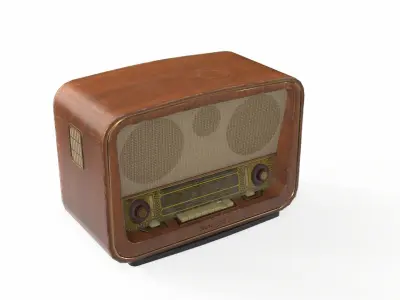 Radio Belarus 57 Low-poly 3D model