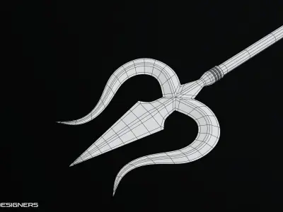 Trishul - Trident Weapon 3D Model 3D model