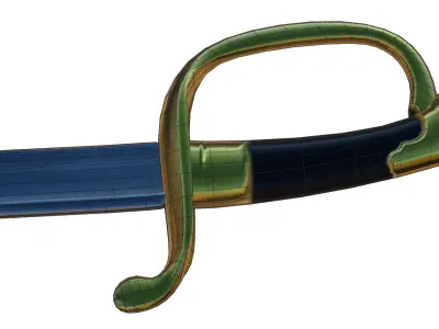 Antique French Sword 1810 Low-poly 3D model