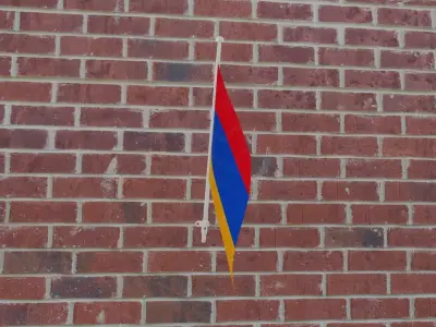 Flag of Armenia 3D model