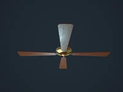 Ceiling Fan Low-poly 3D model