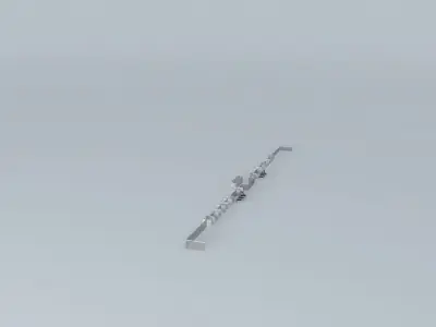 FGH silver rod Free 3D model
