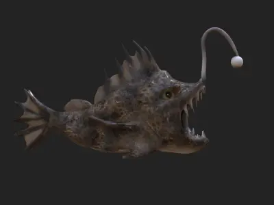 Devil Fish Low-poly 3D model