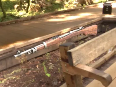 Kar98k rifle 3D model