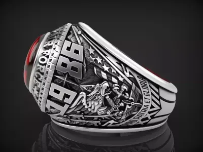 US army ring 1986 3D print model