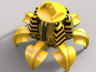 hydraulic-clamshell-grab 3D model