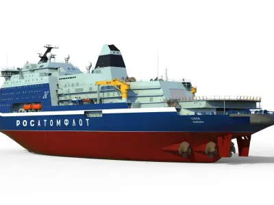 Icebreaker Lider Project 10510 3D model