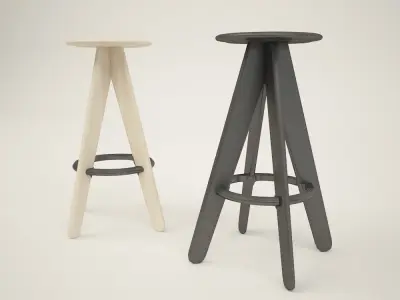 TOM DIXON SLAB STOOL Free 3D model