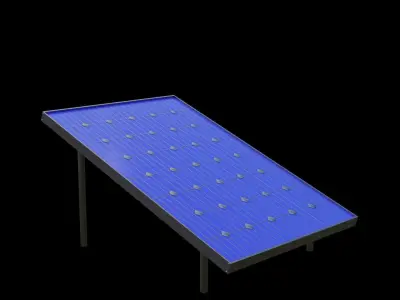 Solar Panel Set Low-poly 3D model