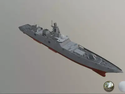 Admiral Gorshkov low poly Free low-poly 3D model