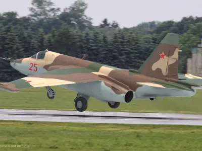 Attack Plane Su-25 Frogfoot 3D model
