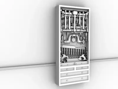 Studley Tool Chest 3D model