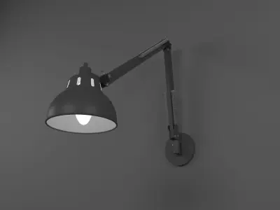 Wall mounted office lamp 3D model