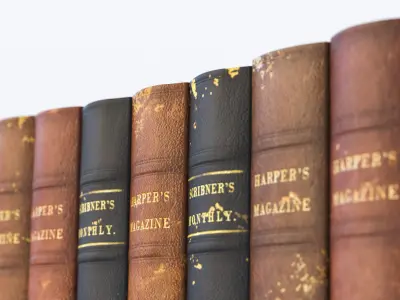 Classic books 3D model
