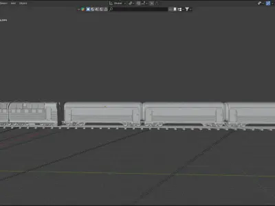 Ukrainian train 3D model