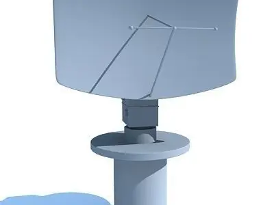Set of 4 Radars 3D Models 3D model