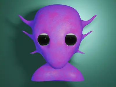 Alien fish 3D model