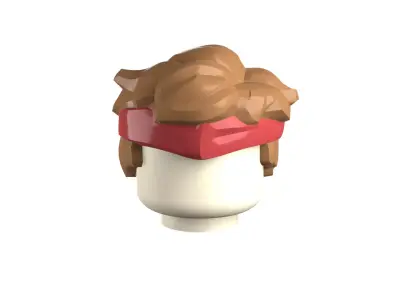 Custom3Dprint Minifigure Accessory - Minifigure Hair S3 - 016 3D print model